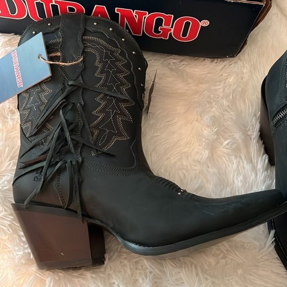 DURANGO Women’s Charcoal Gray Crush Style Western Boot, Size 10M, NWT, w/Box. - Picture 3 of 11